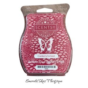 Scentsy cranberry garland wax bar wax melt free ship